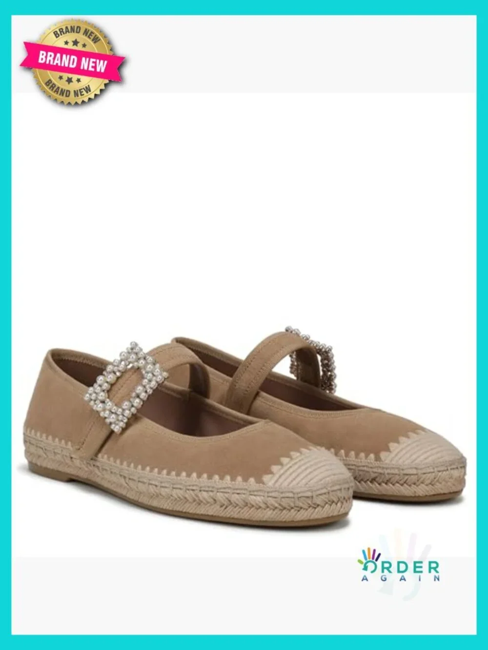 Espadrille Mary Jane Flats Suede Woven Jute Chunky Loafers Comfortable Hook and